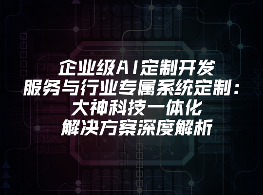 企业级AI定制开发服务与行业专属系统定制：大神科...
