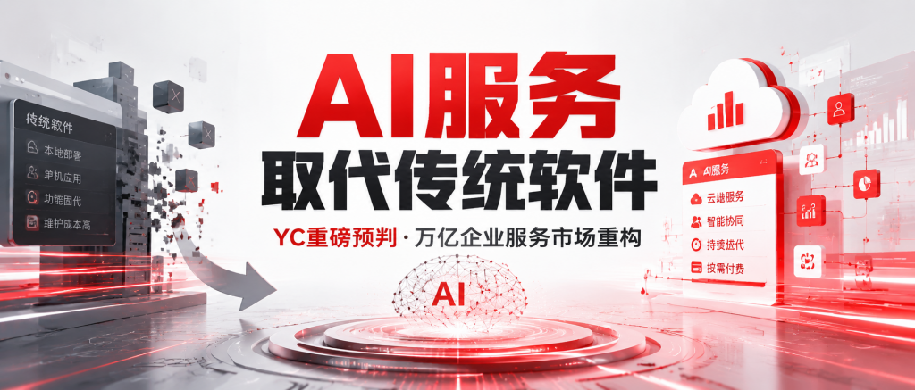 YC重磅预判：未来10年，AI服务将彻底取代传统软件...